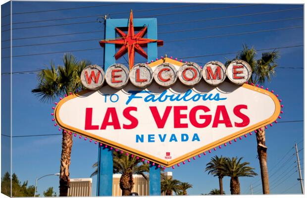 Welcome to fabulous Las Vegas Canvas Print by peter schickert