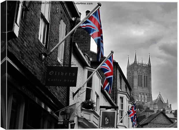 Lincoln Cathedral Canvas Print by Nick Wardekker