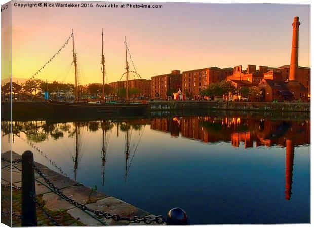  Reflections of Liverpool Canvas Print by Nick Wardekker