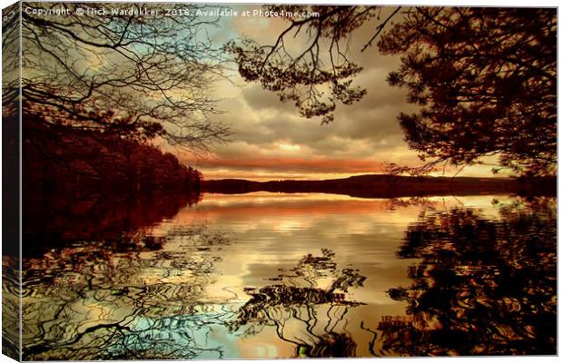 Sunset at Loch Leven Canvas Print by Nick Wardekker