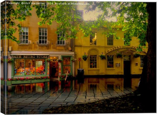 Bath Streets. Canvas Print by Nick Wardekker