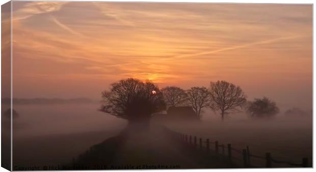 Morning Mist  Canvas Print by Nick Wardekker
