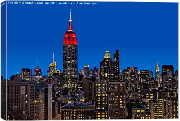 ESB Surrounded By The Flatiron District Canvas Print by Susan Candelario