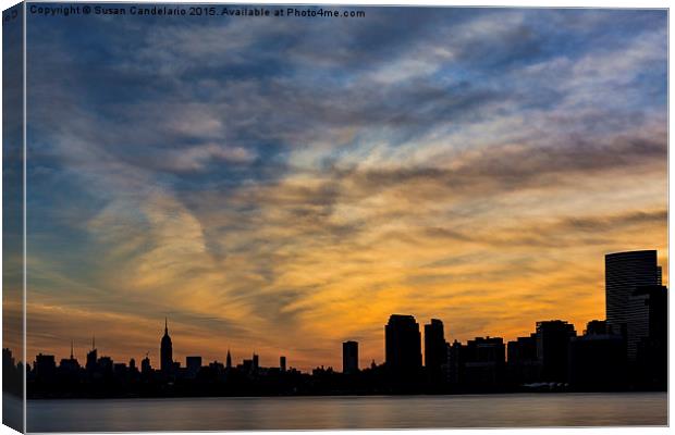 The New York City Skyline Awakens Canvas Print by Susan Candelario