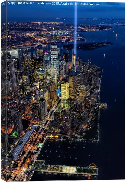 New York City Remembers 9-11 Canvas Print by Susan Candelario