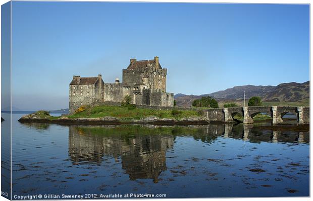 Eilean Donan Castle Scotland Canvas Print by Gillian Sweeney