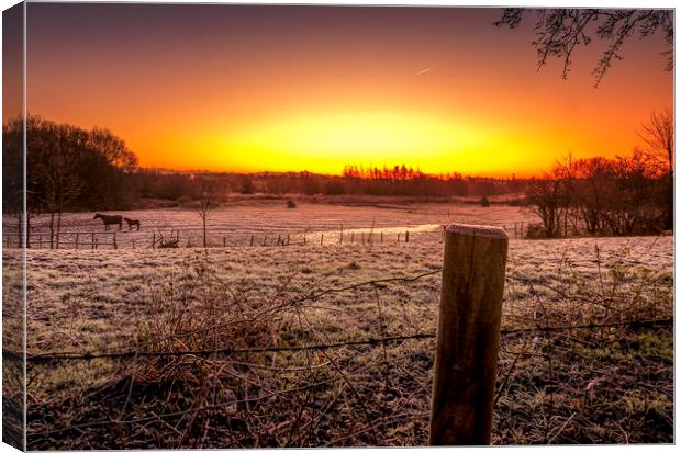 Another cold start to the day Canvas Print by Jonathan Thirkell