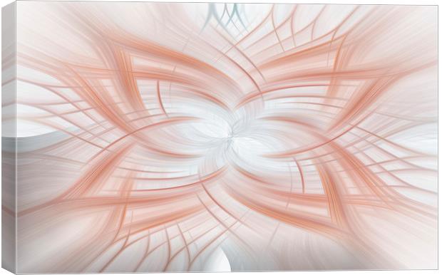 Rose Gold Abstract Art Canvas Print by Jonathan Thirkell