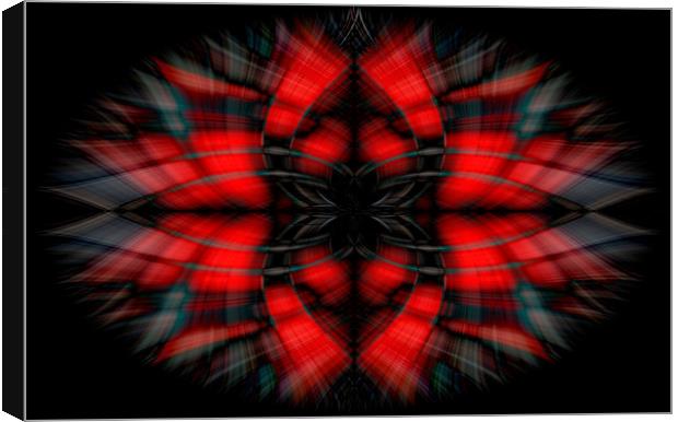 Red Sphere Abstract Canvas Print by Jonathan Thirkell