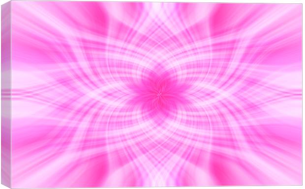 Floral Pink Abstract Art Canvas Print by Jonathan Thirkell