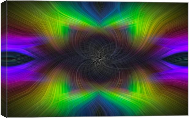 Rainbow Abstract Canvas Print by Jonathan Thirkell