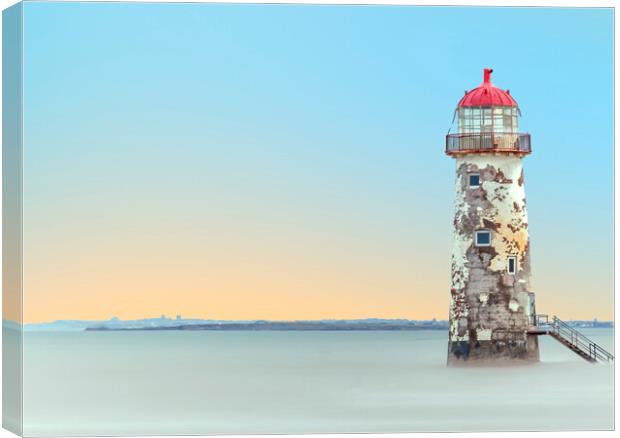 Talacre Lighthouse Port Of Aye Wales Canvas Print by Jonathan Thirkell