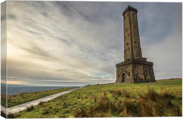 Peel Tower Holcome Hill Ramsbottom Bury Canvas Print by Jonathan Thirkell