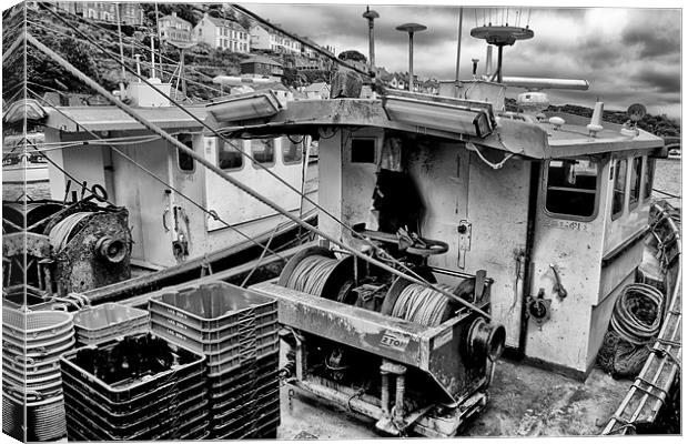 Trawlers in Black and White Canvas Print by Jay Lethbridge