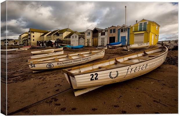 Boats at Teignmouth Canvas Print by Jay Lethbridge