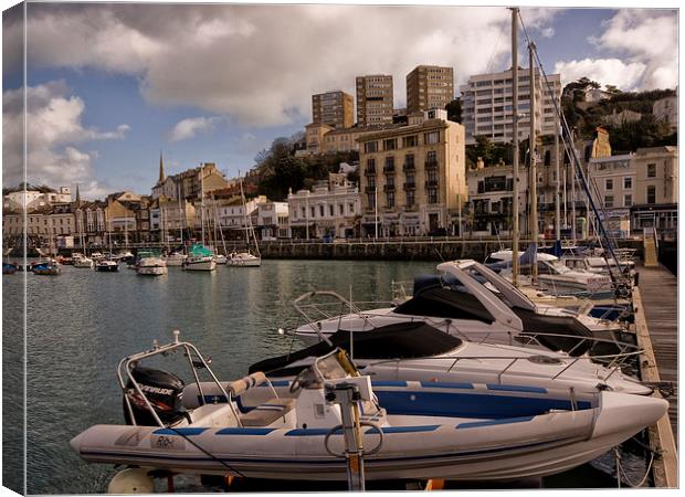 Sunshine at Torquay Harbour Canvas Print by Jay Lethbridge