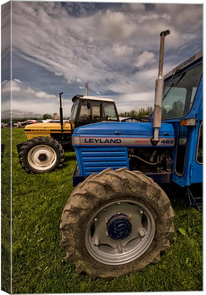 Leyland and Marshall Tractors Canvas Print by Jay Lethbridge