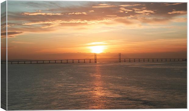 severn crossing Canvas Print by mike fox