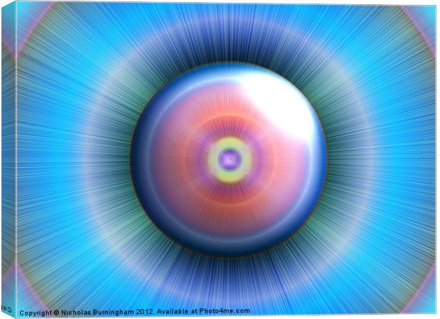 Abstract eye Canvas Print by Nicholas Burningham