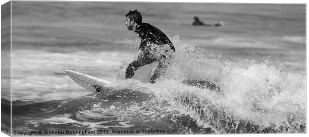 Surfer Canvas Print by Nicholas Burningham
