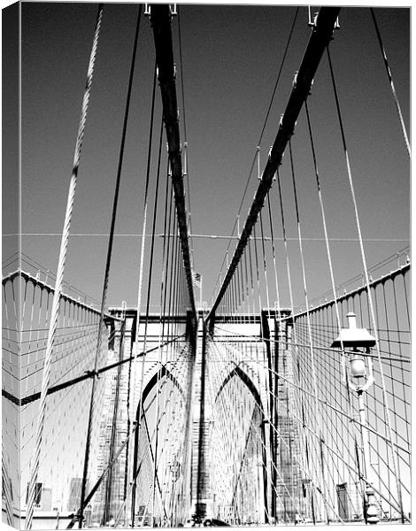 Brooklyn Bridge Canvas Print by Anthony Palmer-Greene