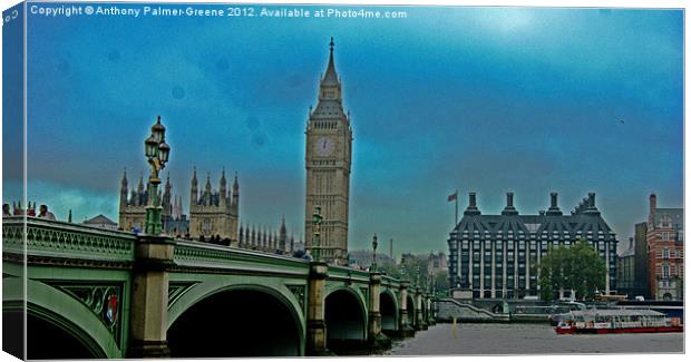 London Big Ben Canvas Print by Anthony Palmer-Greene