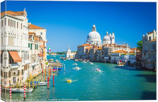 Grand Canal, Venice Canvas Print by Phil Emmerson