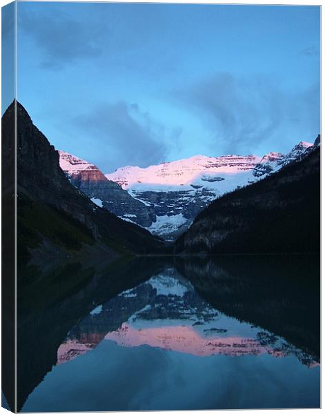 Lake Louise Sunrise Canvas Print by Phil Emmerson