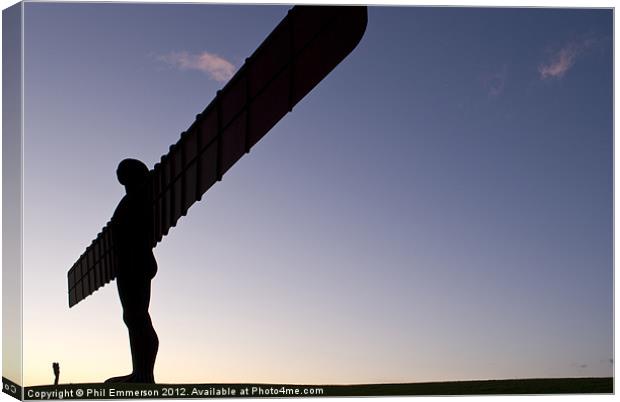 Dusk Angel Canvas Print by Phil Emmerson