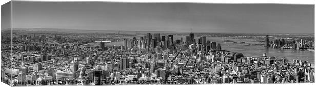 New York City Skyline Panorama Canvas Print by Phil Emmerson