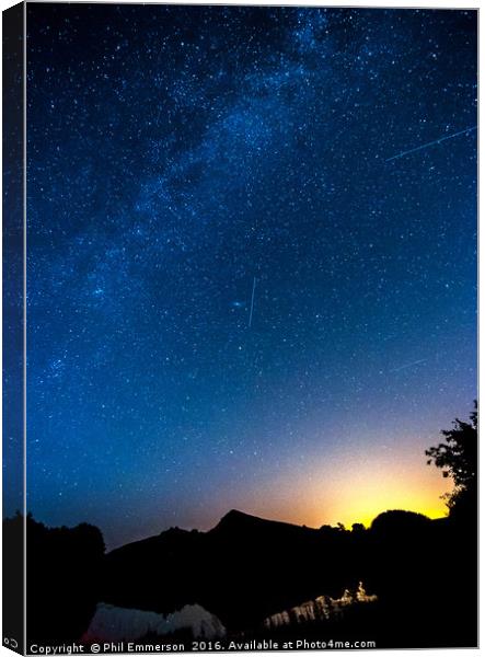 The Milky Way Canvas Print by Phil Emmerson