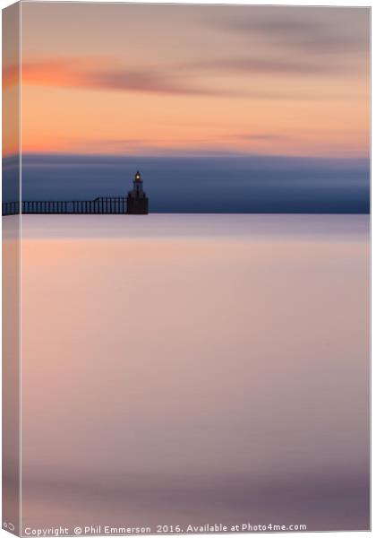 Tranquil Pier Canvas Print by Phil Emmerson