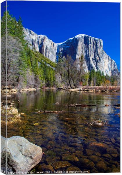 Half Dome reflection Canvas Print by Phil Emmerson