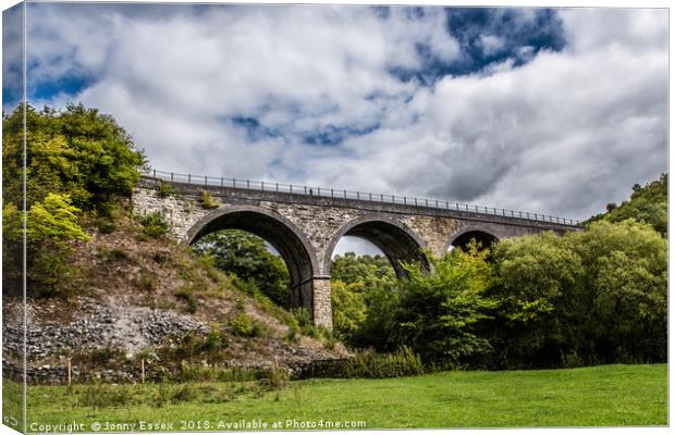 Monsal Viaduct, Bakewell, Derbyshire Canvas Print by Jonny Essex