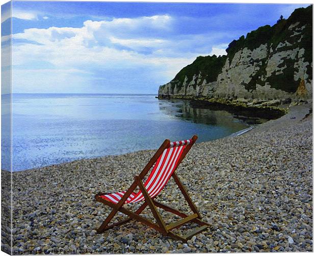 On the beach in Beer Canvas Print by Paula Palmer canvas