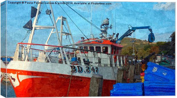 Fishing boat 2  Canvas Print by Paula Palmer canvas