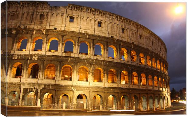 The Colosseum Canvas Print by David Cane