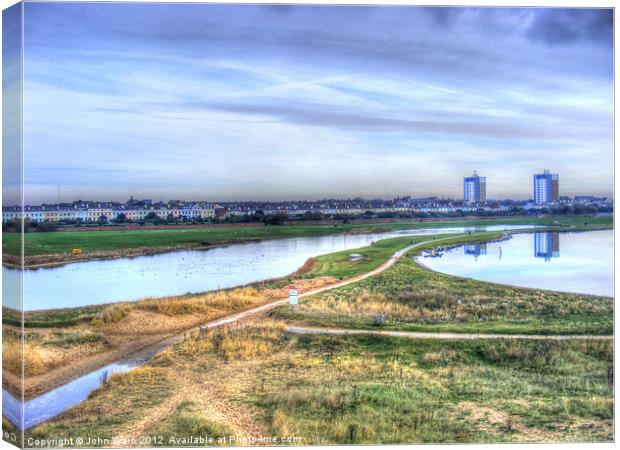 Waterloo Marina Canvas Print by John Wain