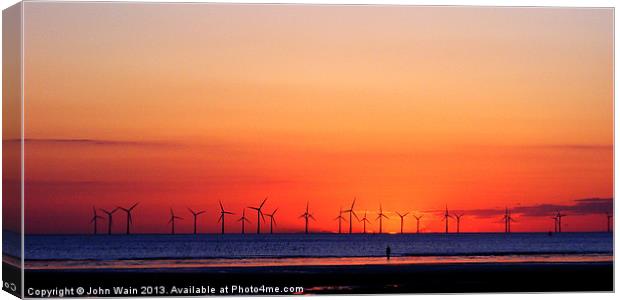 Another Sunset in Another Place Canvas Print by John Wain