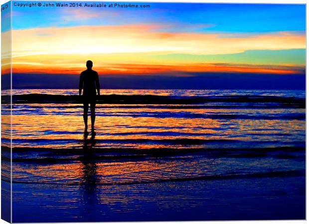 Beautiful Gormley Sunset Canvas Print by John Wain