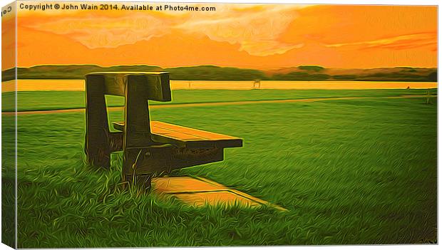 A place to Sit... Canvas Print by John Wain