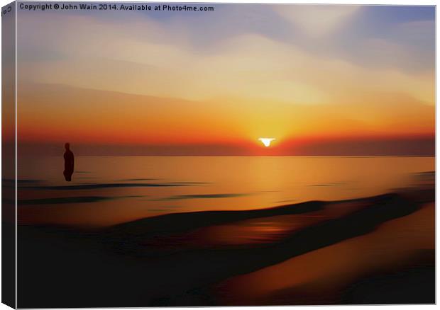 Iron Sunset Canvas Print by John Wain