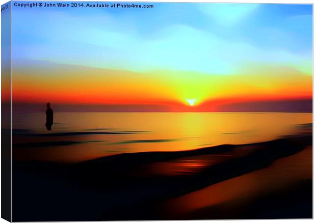 Iron Sunset Blue sky Canvas Print by John Wain