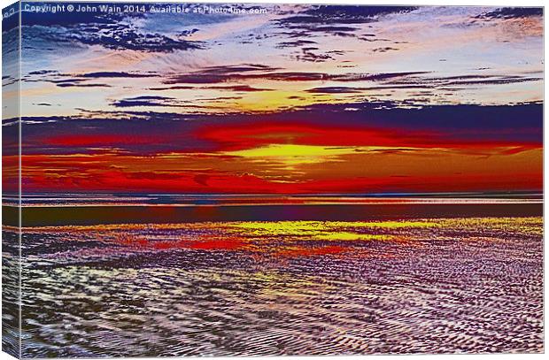 Low Tide Canvas Print by John Wain