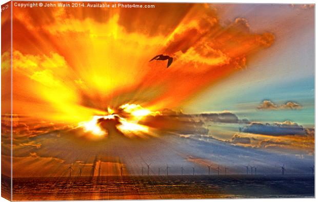 Explosion in the cloud Canvas Print by John Wain