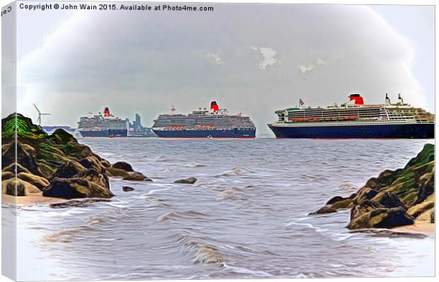 Three Queens (Digital Art) Canvas Print by John Wain