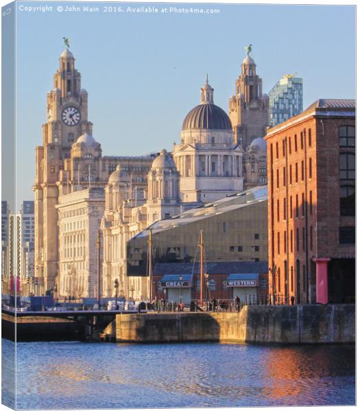 World famous Three Graces Canvas Print by John Wain