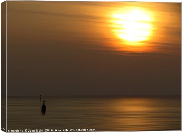 Lone Figure (Digital Art) Canvas Print by John Wain