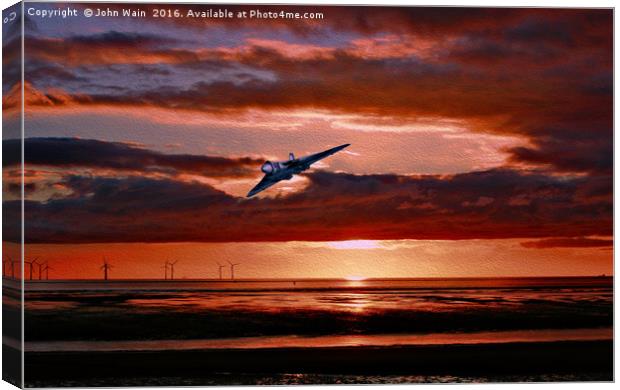 Vulcan at Sunset (Digital Art) Canvas Print by John Wain