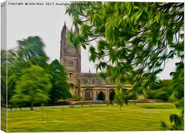 St Marys Church. Thornbury. (Digital Art) Canvas Print by John Wain